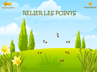Jeu relier les points en ligne Jeu relier les points en ligne
