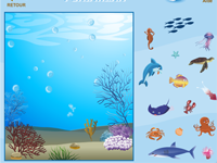 Fond marin à décorer