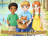 Le petit protégé de la Marne, histoire illustrée racontée aux enfants de 5 ans et plus