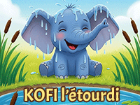 Kofi l'étourdi, histoire racontée en ligne aux enfants de 3 et 4 ans