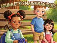 Histoire racontée en ligne pour enfants de 3 et 4 ans, Louna et ses mains magiques