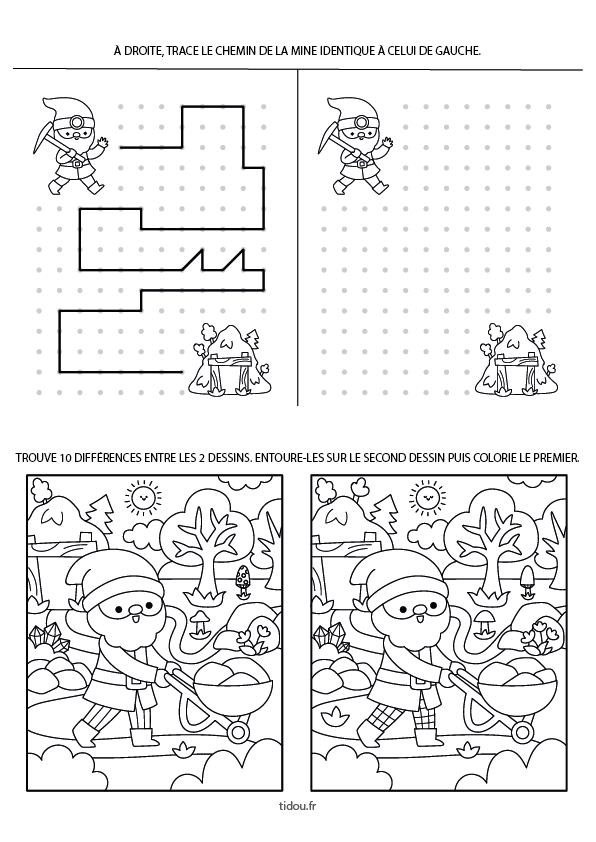 Jeux gratuits à imprimer, maternelle