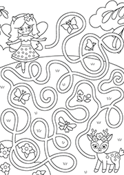 Jeu de labyrinthe à imprimer, maternelle