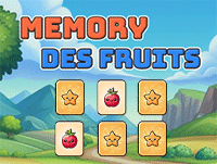 Jeu de mémoire en ligne, les fruits