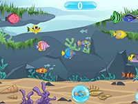 Trouve le poisson, jeu en ligne pour enfants de maternelle