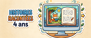 Histoire racontée en ligne pour enfants de 3 et 4 ans